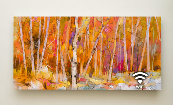 700 Watt Colourful Oil Trees