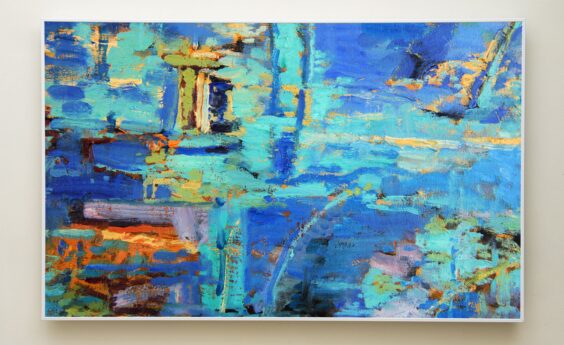 900 Watt Blue Abstract Panel