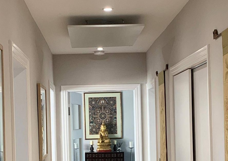 Ceiling Mounted Panels Throughout Contemporary Home