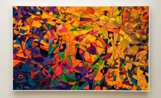 900 Watt Abstract Orange Panel