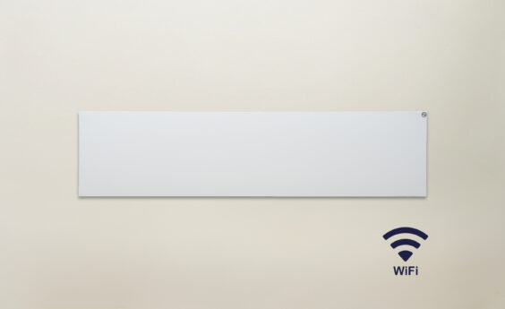 350 Watt Slimline Platinum Wall-Mounted WIFI Smart Infrared Heater, White
