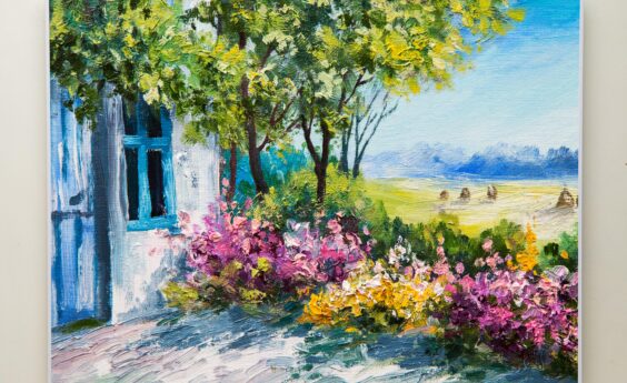 1100 Watt Summer Forest In Oil Panel